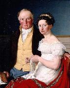 Greve Preben Bille-Brahe og hans anden hustru Johanne Caroline, fodt Falbe, Christoffer Wilhelm Eckersberg